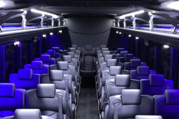 Long Beach Charter Bus Interior