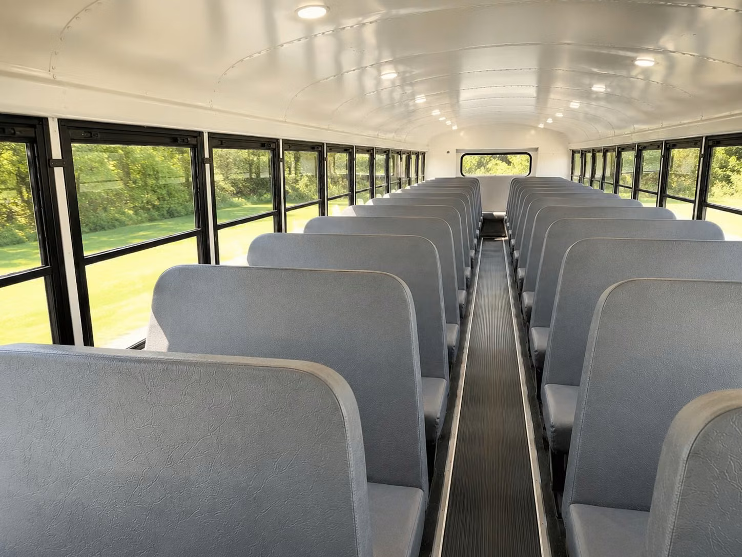 school bus inside